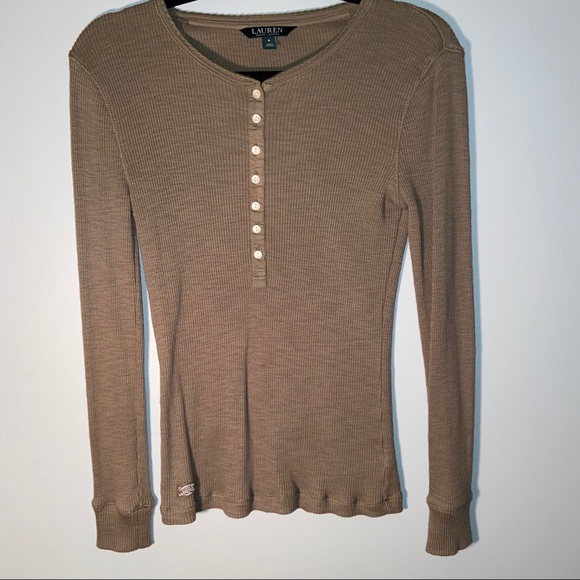 Lauren Ralph Lauren Tops - Ralph Lauren Drk Green Thermal Top Size Small